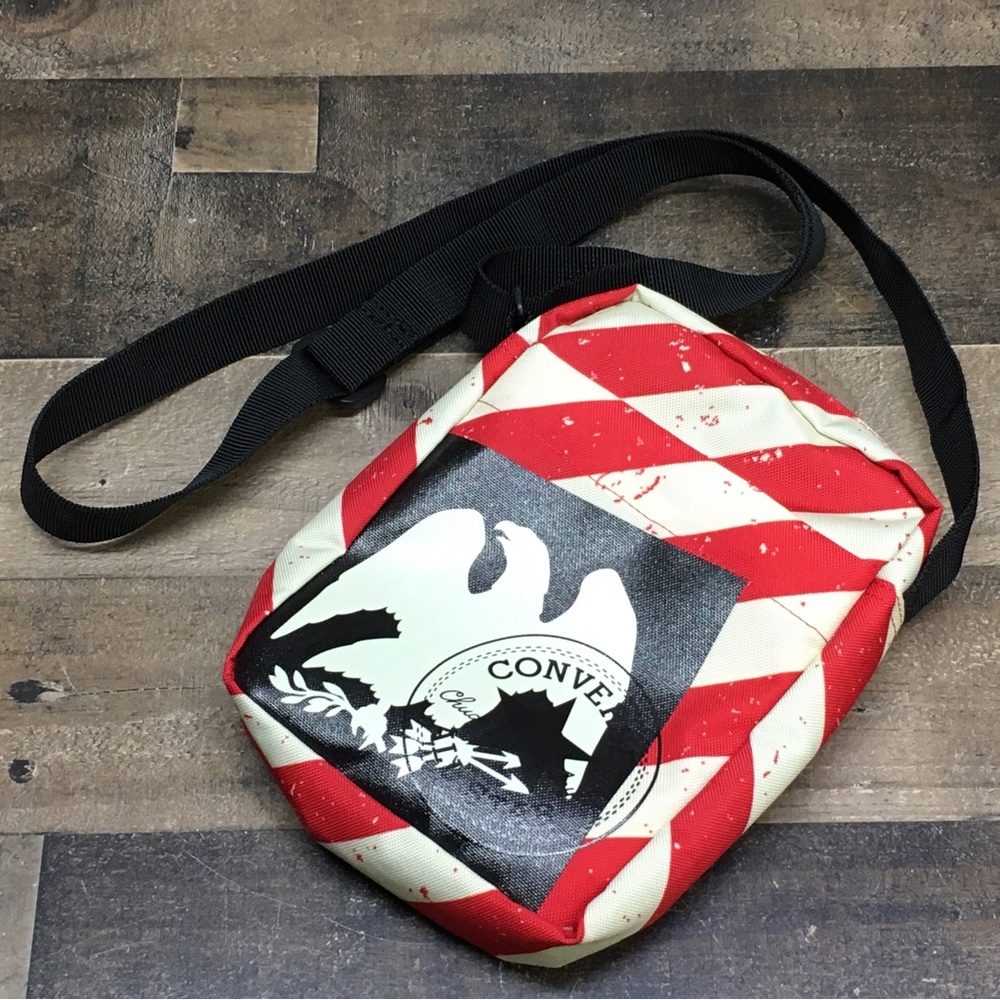 Converse All Stars Crossbody Shoulder Bag Red & White Stripes *Rare Sample Bag*